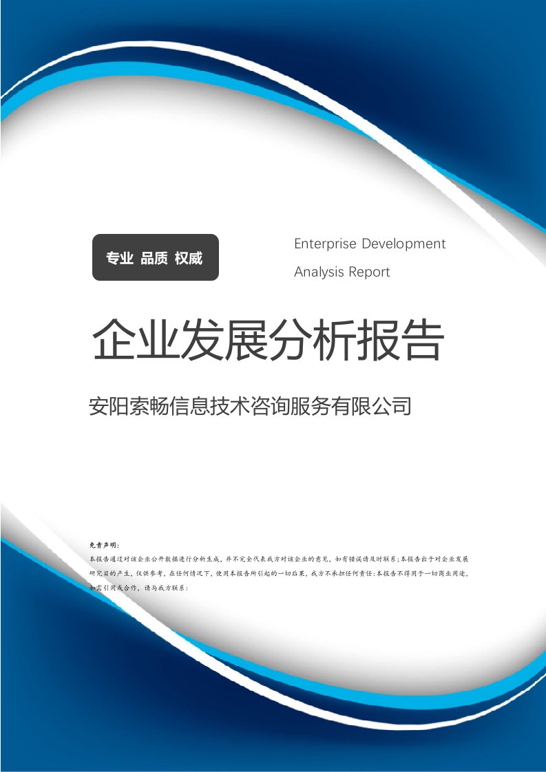 安陽索暢信息技術咨詢服務 發展現狀、核心優勢與未來展望分析報告